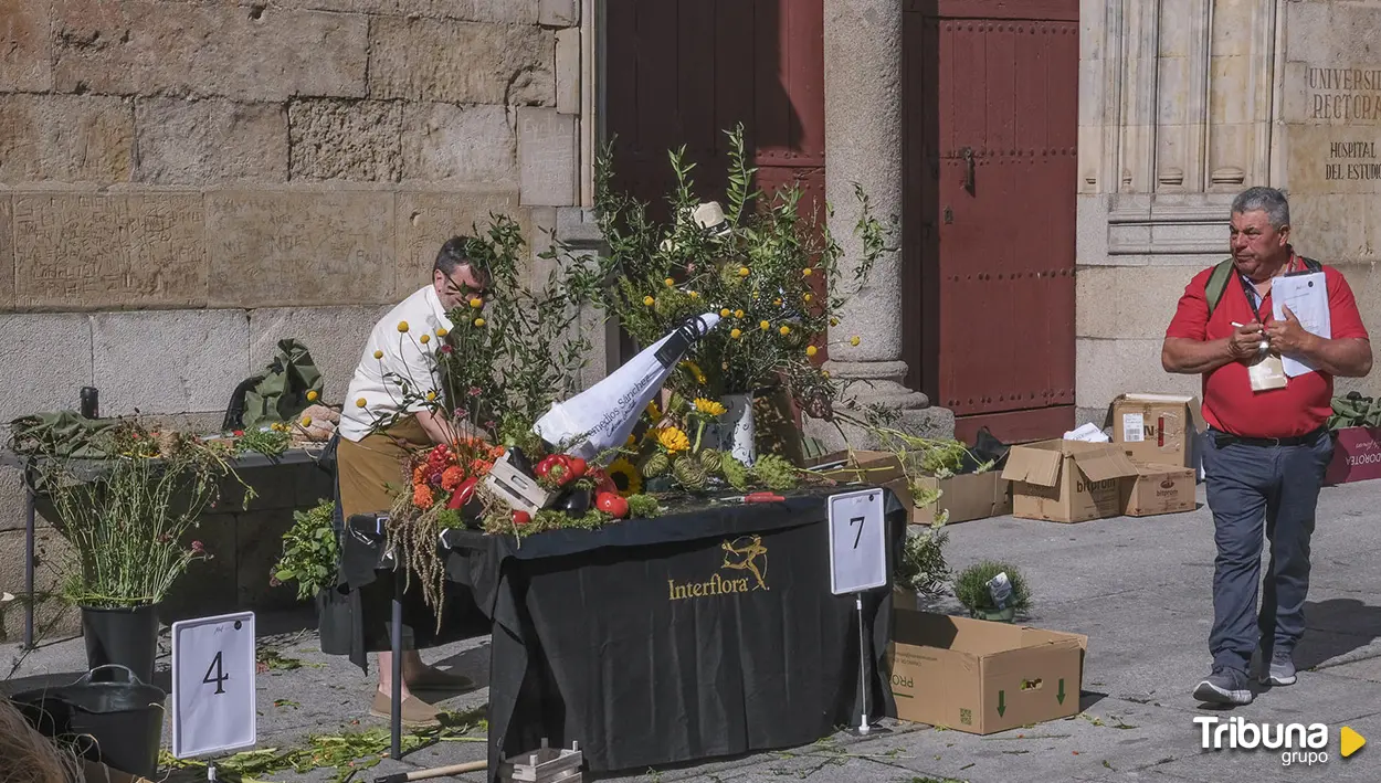 Salamanca se llena de flores con el campeonato nacional de artesanos floristas